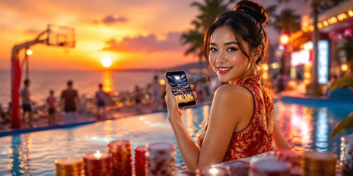 Người dùng Mũi Né đặt cược bóng rổ trong không khí lễ hội sôi động